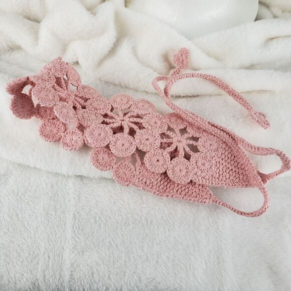 Flower Crocheted Headband - Picture 2 of 2